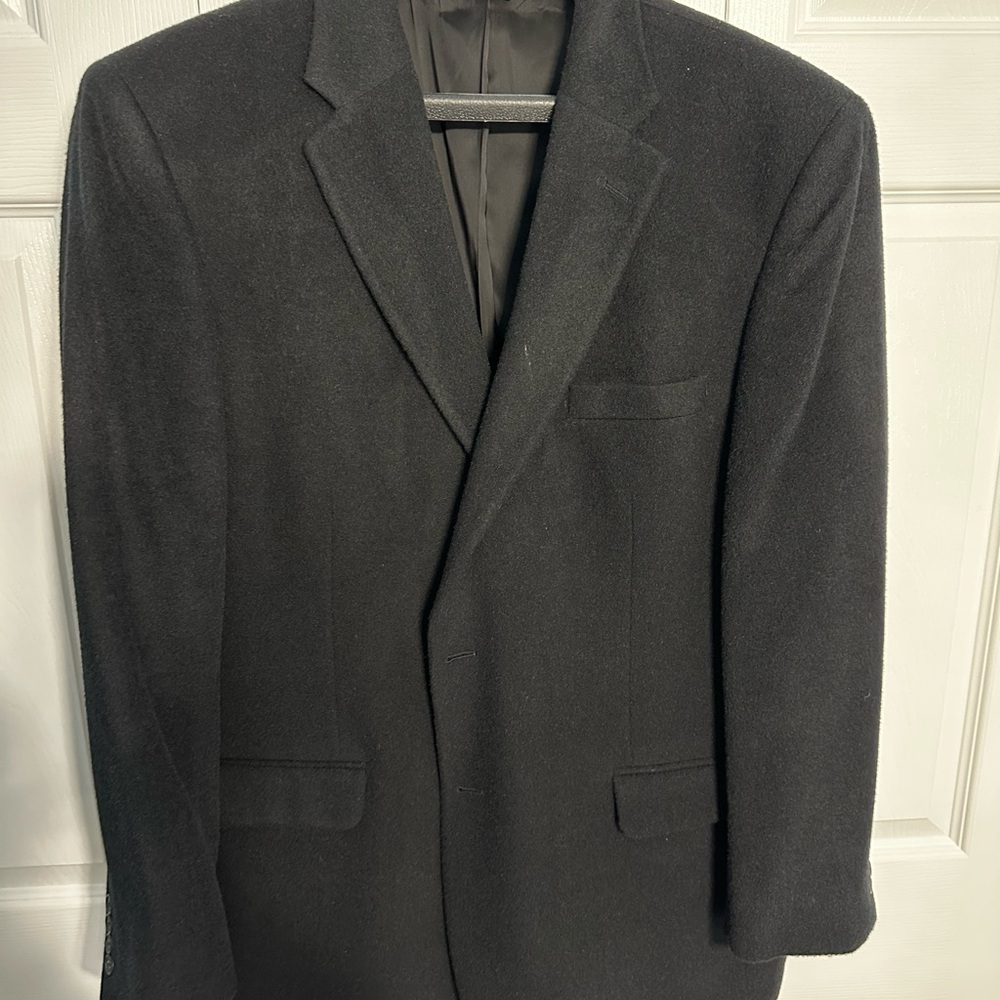 Classic Black Men's Camelhair Blazer